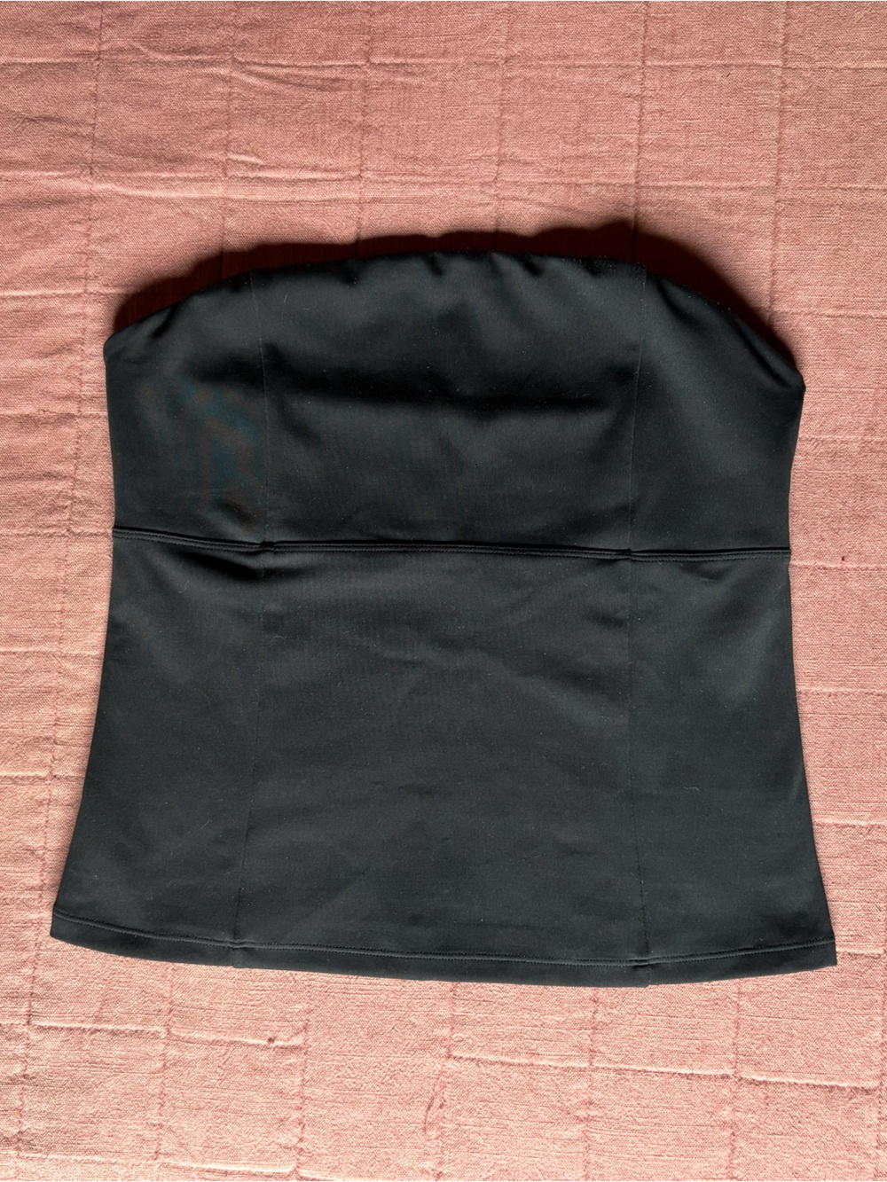 girlfriend collective Black Tube Top - Size Large - Picture 2 of 5